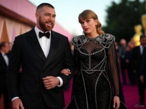 JUST IN: Taylor Swift and Travis Kelce Steal the Spotlight at the 2025 Kentucky Derby with a Stunning Grand Entrance

Louisville, KY – May 3, 2025

The 2025 Kentucky Derby wasn’t just about the horses this year—it was about the unmatched star power of pop icon Taylor Swift and NFL superstar Travis Kelce. The couple made a grand, show-stopping entrance that had fans screaming, photographers scrambling, and the internet buzzing within minutes.

Arriving hand-in-hand at Churchill Downs, Swift and Kelce turned heads with their bold fashion choices. Taylor stunned in a custom pastel pink dress adorned with hand-embroidered floral accents, a wide-brimmed hat tilted just right, and sparkling heels that caught the sun with every step. Travis matched her elegance with a sharply tailored white suit paired with a patterned lavender tie and coordinating pocket square—his confident stride and megawatt smile completing the look.

The couple posed for photos, waved at excited fans, and even took a few selfies with lucky attendees before heading into the exclusive Millionaires Row section.

Observers described the atmosphere as electric. “They didn’t just walk in—they owned the moment,” one Derby guest shared. “You could feel the excitement shift when they arrived. Everyone was craning their necks to catch a glimpse.”

This appearance marks yet another high-profile moment for the couple, who have dominated headlines over the past year both for their relationship and individual successes. While Taylor continues her record-breaking Eras Tour, Kelce is fresh off another powerful NFL season and multiple TV appearances.

Social media erupted shortly after their arrival, with hashtags like #SwiftKelceDerby and #TaylorAndTravis trending globally. One fan tweeted, “Forget the horses—Taylor and Travis just won the Kentucky Derby red carpet!”

As the races continued, it was clear that for many in attendance, the true highlight of the day had already galloped in—on two feet, not four.