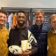Patrick Mahomes Poses with Liverpool Head Coach Jurgen Klopp, Adidas CEO Bjorn Gulden, and Rugby Star Siya Kolisi at Sportswear Giant's Headquarters, as Chief Hails the Chiefs Star as 'One of the Greatest Ever'