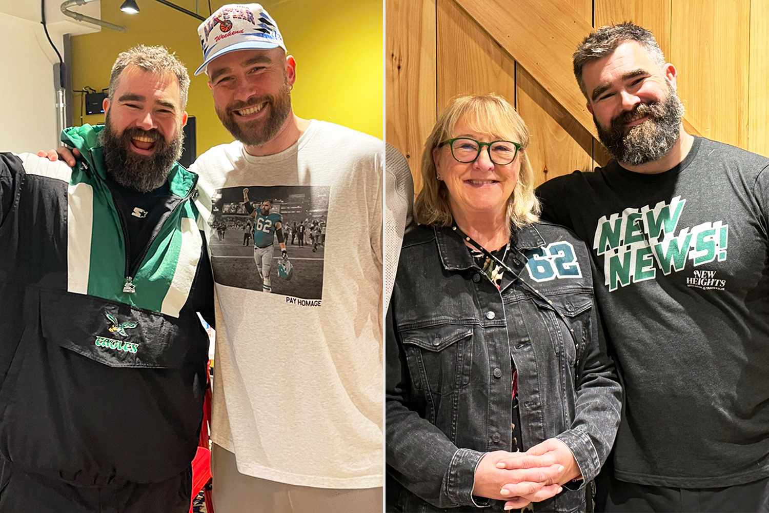FAMILY LOVE: Donna and Travis Kelce Sport Sweet Custom Eagles Gear in Tribute to Jason Following His NFL Retirement