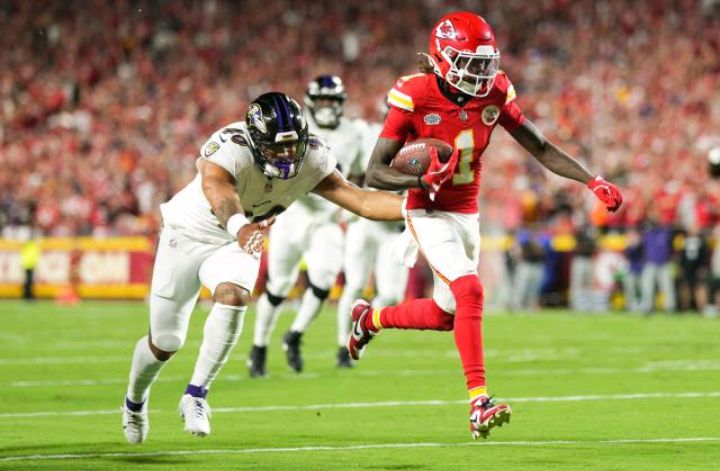 Sweet Watching: Film shows Travis Kelce, Chiefs OL manhandled Roquan Smith on Xavier Worthy touchdown...see more