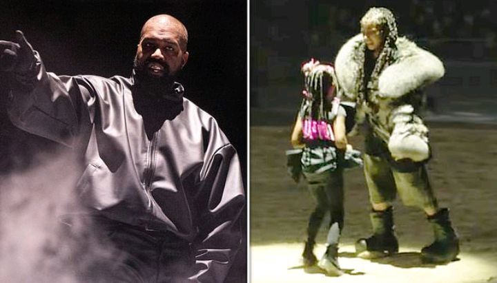 Kanye West Look at My Talented Kids, China ... Performs Show w/ All His Children, Bianca Films....see more