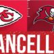 Breaking news: The NFL has canceled the Chiefs vs. Buccaneers game just one day before kickoff.