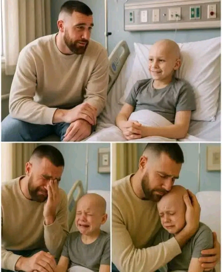 Travis Kelce Pays Final Tribute to Terminally Ill Boy, Sells $6.2M Mansion to Cover Medical Bills NFL star Travis Kelce has left millions speechless after going above and beyond to fulfill the final wish of an 11-year-old boy battling a deadly brain tumor. The young fan, whose dream was simply to meet his football hero, made a heartbreaking final request from his hospital bed. When Kelce heard about it, he immediately flew out to meet the boy, spending hours with him in what became an unforgettable final visit. But Kelce didn’t stop there. In a stunning act of compassion, Kelce reportedly sold his $6.2 million Kansas City mansion to help cover the child’s overwhelming medical bills. Hospital staff and family members were left in tears by the gesture, calling it "the most selfless thing we've ever seen." Kelce later said, “His wish was to meet me, but I knew I had to do more. He changed my life in just one day.” The boy passed away days later, and Kelce has continued to honor his memory, calling him "a true warrior" and "a reminder of what really matters in life." The story has since gone viral, with fans around the world praising Kelce’s heroism, empathy, and sacrifice.
