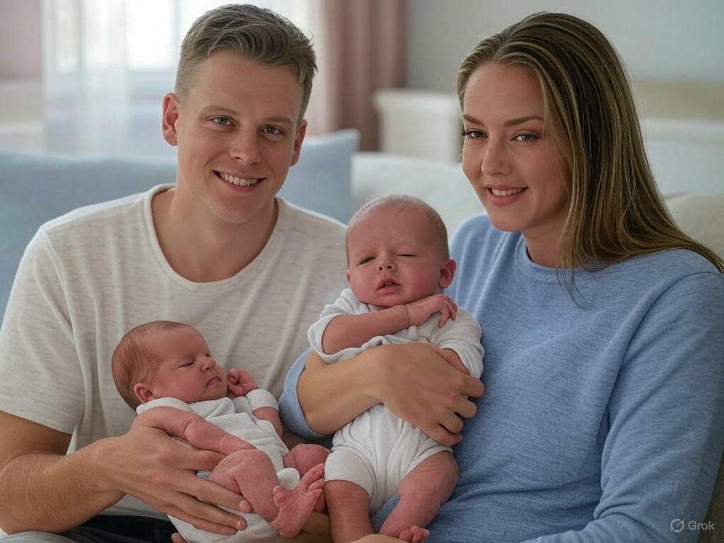 "BREAKING: Bengals Star Joe Burrow Overjoyed as Girlfriend Gives Birth to Twins — See the Gender Reveal and Beautiful Names!"
