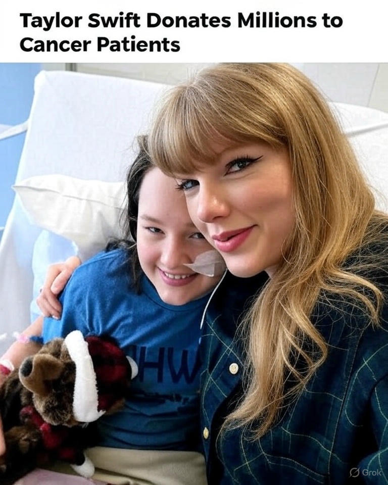 “Taylor Swift Silently Donated Millions to Dying Cancer Patients—What She Did Next Broke Everyone’s Heart”
