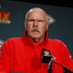 ‘This Might Be the End’ – Andy Reid’s Bizarre Message Has Chiefs Nation on Edge Kansas City, MO – Kansas City Chiefs head coach Andy Reid has sparked a wave of speculation and concern after delivering a cryptic message during a post-practice interview that left fans wondering about the future of the franchise. In what was supposed to be a routine media session, Reid made an offhand remark that sent shockwaves through Chiefs Nation. “There are things happening behind the scenes,” he said. “This might be the end of something – or the start of something new. Either way, we’ll be ready.” The statement, vague and unsettling, has fans and analysts scrambling to decode its meaning. Social media lit up within minutes, with some speculating that Reid could be hinting at retirement, a major roster shakeup, or even internal tensions within the organization. “What does he mean by ‘the end’?” one fan wrote on X (formerly Twitter). “Is Kelce leaving? Is Mahomes hurt? Is Andy Reid stepping down? This doesn’t sound right.” While the Chiefs have remained silent since the statement, insiders report that key members of the team were seen in closed-door meetings later that day. No official updates have been provided, but the tension among fans is rising fast. Reid, who has coached the Chiefs since 2013 and brought two Super Bowl titles to Kansas City, is known for being measured and deliberate in his public comments. That makes his mysterious tone all the more alarming. As the team prepares for the upcoming season, one thing is clear: something is happening inside the Chiefs camp—and nobody knows exactly what it is. Fans are left holding their breath, waiting for answers that may not come anytime soon. For now, Chiefs Kingdom can only watch, wonder, and worry. --- Want a thumbnail caption or Facebook post text to go with this?