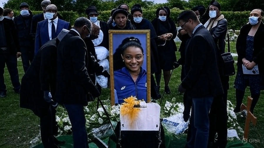 Devastating Tragedy: Simone Biles’ Sudden Death Stuns World – Heartbreaking Farewell to Gymnastics Legend Today!"