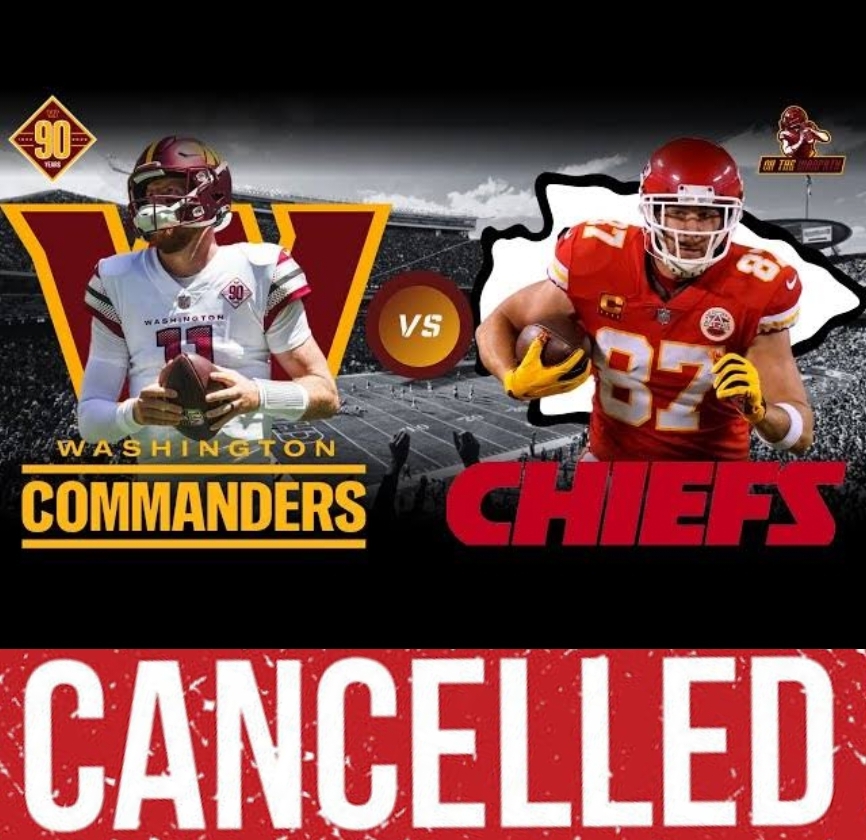 **BREAKING NEWS: Chiefs vs. Commanders Game Canceled After Tragic Car Crash Claims Star Player’s Life** In a devastating turn of events, the highly anticipated NFL matchup between the Kansas City Chiefs and Washington Commanders has been canceled following a fatal car accident involving a key Chiefs player. The league announced the postponement late Saturday evening, sending shockwaves through the football community. According to authorities, the crash occurred early Saturday morning, resulting in the tragic death of the unnamed player, a cornerstone of the Chiefs’ roster. Details surrounding the incident remain limited as the investigation continues, but the NFL has prioritized the well-being of players and staff, opting to suspend the game. Fans and teammates have flooded social media with condolences, expressing heartbreak over the loss. The NFL has promised to release further details on rescheduling and support for those affected. Stay tuned for updates on this developing story. *Note: This article is based on the provided hypothetical scenario. Always verify information before publishing to ensure accuracy and ethical reporting.*